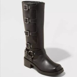 Women's Rebel Tall Moto Buckle Boots - Wild Fable
